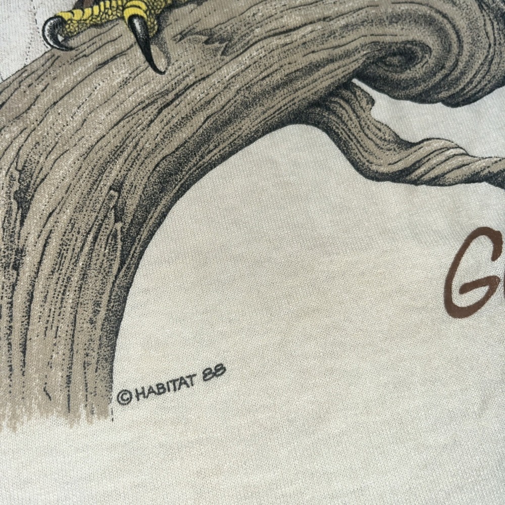 Vintage Single Stitch Bald Eagle, Glacier National Park T-shirt. Habitat 1988 - Picture 2 of 9